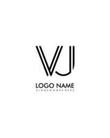 vj eerste minimalistische modern abstract logo vector