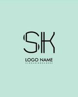 sk eerste minimalistische modern abstract logo vector