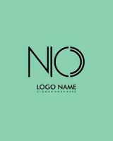 Nee eerste minimalistische modern abstract logo vector