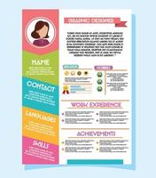 curriculum vitae-sjabloon vector