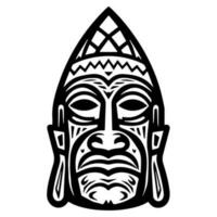 polynesisch elementen, icoon, glyph, vector, isoleren, silhouet, totem, tatoeëren vector