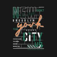 nieuw york stad grafisch, typografie vector, t overhemd ontwerp, illustratie, mooi zo voor gewoontjes stijl vector