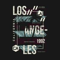 los angeles Aan strand thema grafiek ontwerp, surfing typografie, t overhemd vectoren, zomer avontuur vector