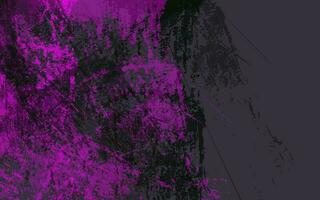 abstract grunge structuur plons verf zwart en Purper achtergrond vector