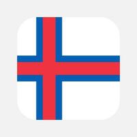 Faeröer eilanden vlag gemakkelijk illustratie voor onafhankelijkheid dag of verkiezing vector