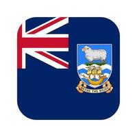 Falkland eilanden vlag gemakkelijk illustratie voor onafhankelijkheid dag of verkiezing vector