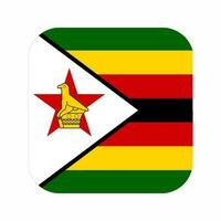 Zimbabwe vlag eenvoudige illustratie voor onafhankelijkheidsdag of verkiezing vector