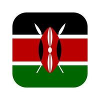Kenia vlag eenvoudige illustratie voor onafhankelijkheidsdag of verkiezing vector