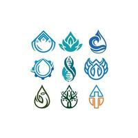 naamloos-1set laten vallen water vector abstract logo ontwerp, logo ontwerpen concept sjabloon