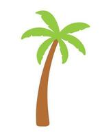 palm en kokosnoot boom icoon tekening vector illustratie voor zomer element