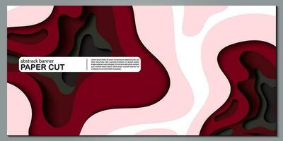 modern abstract papier besnoeiing uit achtergrond voor website, banier, behang, brochure, poster. vector