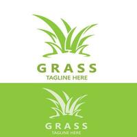 gras logo beeld fabriek natuur logo ontwerp sjabloon vector