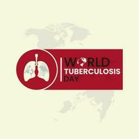 wereld tuberculose dag achtergrond vector illustratie