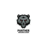 panter hoofd logo gaming esport ontwerp vector