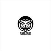 tijger boos ontwerp mascotte logo vector