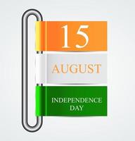 15 augustus india onafhankelijkheidsdag viering achtergrond vector