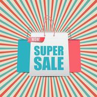 super verkoop banner poster vector