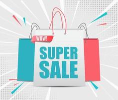 super verkoop banner poster vector