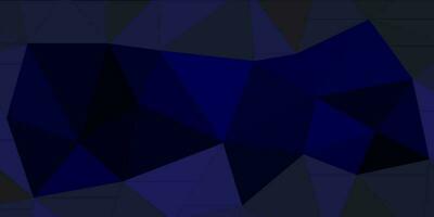 abstract toonhoogte donker blauw meetkundig achtergrond met driehoeken vector