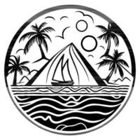 polynesisch elementen, icoon, glyph, vector, isoleren, silhouet, totem, tatoeëren vector