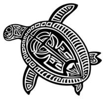 reeks van polynesisch elementen, icoon, glyph, vector, isoleren, silhouet, totem, tatoeëren vector