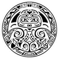 polynesisch elementen, icoon, glyph, vector, isoleren, silhouet, totem, tatoeëren vector