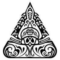 polynesisch elementen, icoon, glyph, vector, isoleren, silhouet, totem, tatoeëren vector