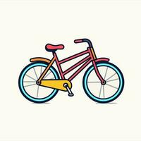 fiets icoon ontwerp fiets illustratie voertuig tekenfilm vector grafisch