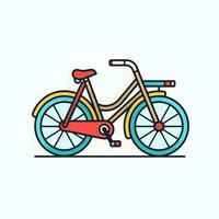 fiets icoon ontwerp fiets illustratie voertuig tekenfilm vector grafisch