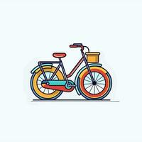 fiets icoon ontwerp fiets illustratie voertuig tekenfilm vector grafisch