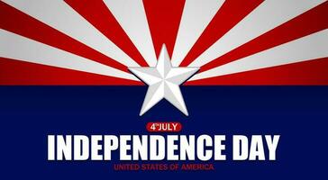 gelukkig onafhankelijkheid dag Verenigde staten van Amerika sjabloon. vector illustratie. geschikt voor poster, spandoeken, achtergrond en groet kaart.
