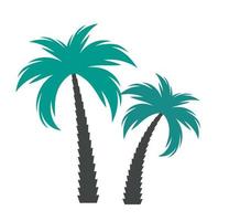 eenvoudig palmboom silhouet vector