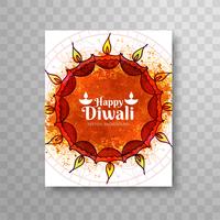 Modern mooi kleurrijk diwali brochureontwerp vector