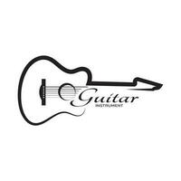 gemakkelijk musical gitaar instrument logo, voor gitaar winkel, muziek- instrument op te slaan, orkest, gitaar lessen, appjes, spellen, muziek- studio, vector