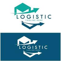 logistiek logo icoon illustratie vector ontwerp distributie symbool levering van goederen economie financiën