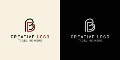 brief bd logo. monogram logo stijl. gemakkelijk vector ontwerp bewerkbare