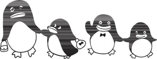 pinguïn tekenfilm tekening kawaii anime kleur bladzijde schattig illustratie tekening klem kunst karakter chibi manga grappig vector