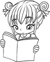 tekenfilm tekening kawaii anime kleur bladzijde schattig illustratie karakter clip art chibi vector