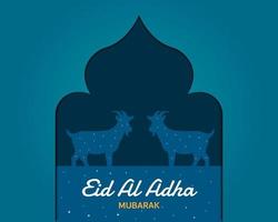 eid al adha wenskaart vector