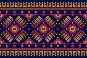 tapijt Mexicaans stijl. meetkundig etnisch bloem naadloos patroon traditioneel. aztec tribal ornament afdrukken. ontwerp voor achtergrond, illustratie, kleding stof, kleding, tapijt, textiel, batik, borduurwerk. vector