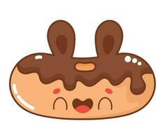 kawaii donut ontwerp vector