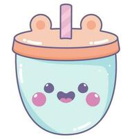 kawaii baby mok vector