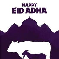 eid al adha mubarak vector