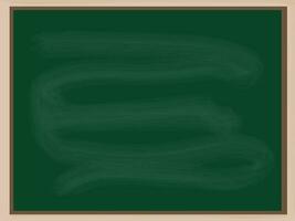 vector illustratie van groen school- leeg schoolbord met kopiëren ruimte geïsoleerd Aan wit achtergrond