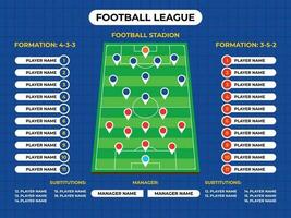 in de rij gaan staan van Amerikaans voetbal spelers Aan een bij elkaar passen vector