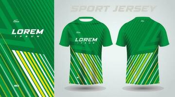 groen geel overhemd voetbal Amerikaans voetbal sport Jersey sjabloon ontwerp mockup vector