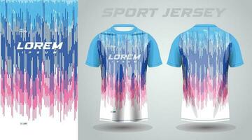 blauw roze overhemd voetbal Amerikaans voetbal sport Jersey sjabloon ontwerp mockup vector