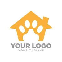 hond huis minimalistische vector logo ontwerp element