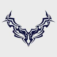 zwart tribal vector logo ontwerp icoon en teken tribal