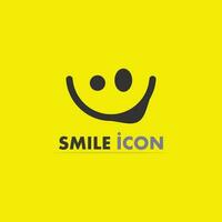 glimlach pictogram, glimlach, logo vector ontwerp gelukkig emoticon bedrijf, grappig ontwerp en vector emoji geluk